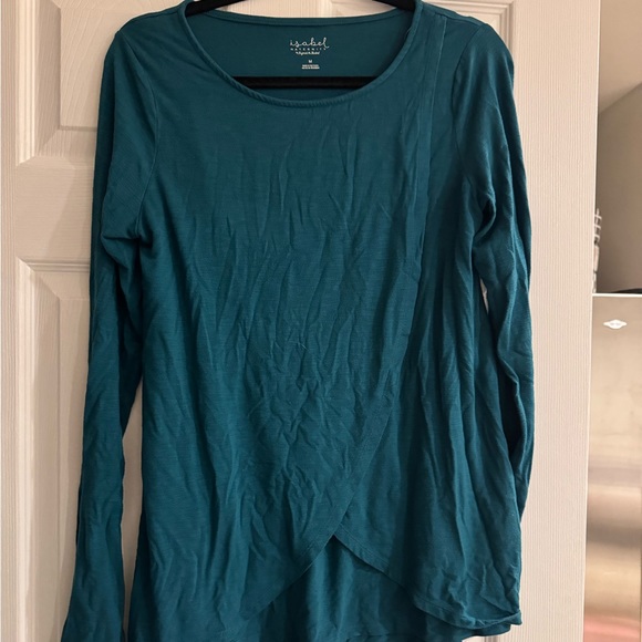 Tulip Hem Long Sleeve Nursing Top - Picture 1 of 4